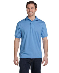 Hanes Adult 5.2 oz., 50/50 EcoSmart Jersey Knit Polo. 054