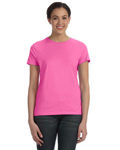 Hanes Ladies' 4.5 oz., 100% Ringspun Cotton nano-T T-Shirt. SL04
