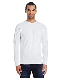 Hanes Men's 4.5 oz., 60/40 Ringspun Cotton/Polyester X-Temp Long-Sleeve T-Shirt. 42L0