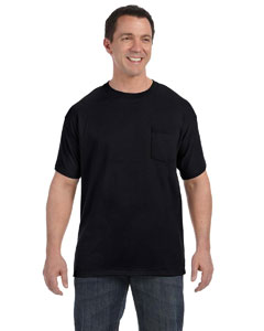 Hanes Men's 6.1 oz. Tagless Pocket T-Shirt. H5590