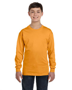 Hanes Youth 6.1 oz. Tagless Long-Sleeve T-Shirt. 5546