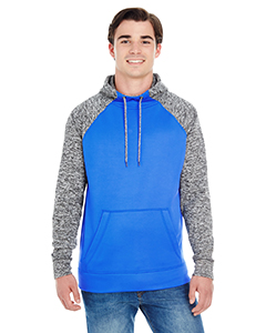 J America Adult Colorblock Cosmic Pullover Hood. JA8612