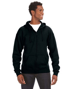 J America Adult Premium Full-Zip Fleece Hood. JA8821