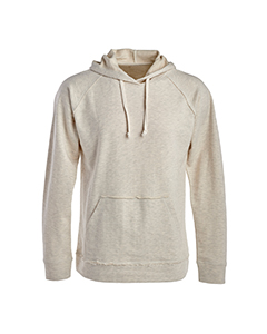 J America Adult Shore French Terry Lapover Hooded Sweatshirt. JA8695