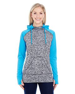 J America Ladies' Colorblock Cosmic Hood. JA8618