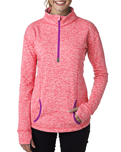 J America Ladies' Cosmic Fleece Quarter-Zip. JA8617
