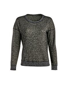 J America Ladies' Cozy Crewneck Sweatshirt. JA8658