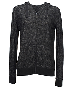 J America Ladies' Cozy Full-Zip Hoodie T-Shirt. JA8656