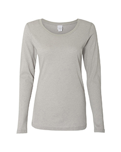 J America Ladies' Glitter Long-Sleeve T-Shirt. JA8236