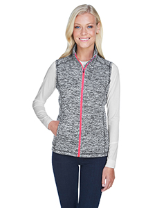 J America Ladies' Lasic Cosmic Fleece Vest. JA8625