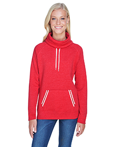 J America Ladies' Relay Cowl Neck. JA8653