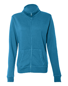 J America Ladies Sueded Fleece Full Zip Jacket. JA8635