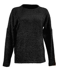 J America Ladies' Teddy Fleece Crew Sweatshirt. JA8681