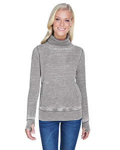 J America Ladies' Zen Fleece Cowl Neck. JA8930