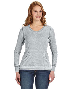 J America Ladies' Zen Thermal Long-Sleeve T-Shirt. JA8255