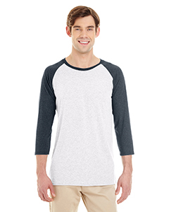 Jerzees Adult 4.5 oz. TRI-BLEND Baseball Raglan. 601RR