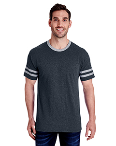 Jerzees Adult 4.5 oz. TRI-BLEND Varsity Ringer T-Shirt. 602MR