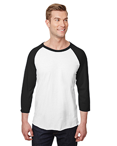 Jerzees Adult 5.2 oz., Premium Blend Ring-Spun Raglan Baseball T-Shirt. 560RR