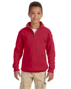 Jerzees Youth 8 oz. NuBlend® Quarter-Zip Cadet Collar Sweatshirt. 995Y- OUT OF STOCK