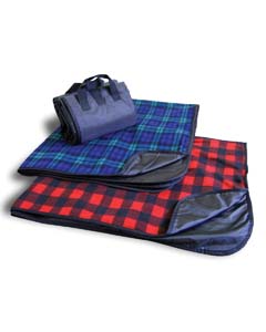 Liberty Bags Fleece/Nylon Plaid Picnic Blanket. 8702