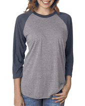 Next Level Unisex Triblend 3/4-Sleeve Raglan. 6051