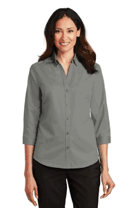 Port Authority® Ladies 3/4-Sleeve SuperPro Twill Shirt. L665