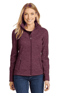 Port Authority® Ladies Digi Stripe Fleece Jacket. L231
