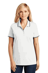 Port Authority Ladies Dry Zone UV Micro-Mesh Tipped Polo. LK111