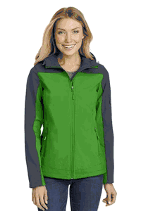 Port Authority® Ladies Hooded Core Soft Shell Jacket. L335