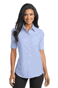 Port Authority® Ladies Short Sleeve SuperPro Oxford Shirt. L659