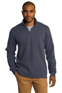 Port Authority® Slub Fleece 1/4-Zip Pullover. F295