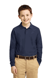 Port Authority Youth Long Sleeve Silk Touch Polo. Y500LS