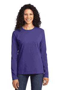 Port & Company® Ladies Long Sleeve Core Cotton Tee. LPC54LS
