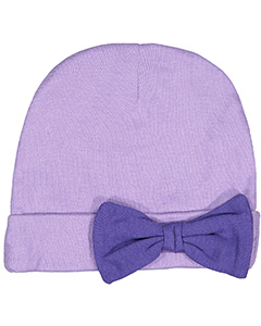 Rabbit Skins Infant Baby Rib Bow Cap. 4453