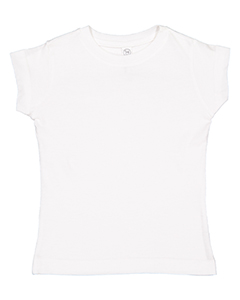 Rabbit Skins Toddler Girls’ Fine Jersey T-Shirt. 3316