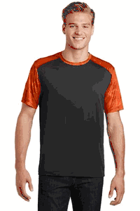Sport-Tek® CamoHex Colorblock Tee. ST371