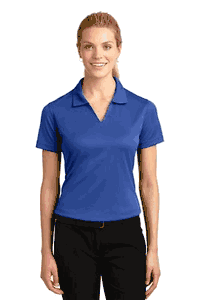Sport-Tek Ladies Dri-Mesh V-Neck Polo. L469
