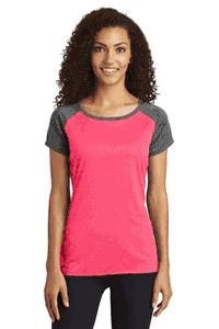 Sport-Tek ® Ladies Heather-On-Heather Contender Scoop Neck Tee. LST362