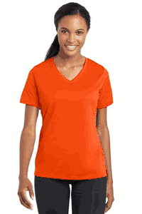 Sport-Tek® Ladies PosiCharge® RacerMesh® V-Neck Tee. LST340