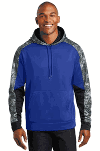 Sport-Tek Sport-Wick Mineral Freeze Fleece Colorblock Hooded Pullover. ST231