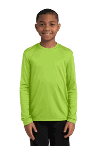 Sport-Tek® Youth Long Sleeve PosiCharge® Competitor Tee. YST350LS