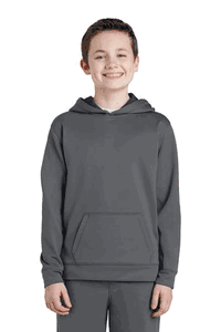 Sport-Tek Youth Sport-Wick Fleece Colorblock Hooded Pullover. YST235