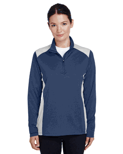 Team 365 Ladies' Excel Mélange Interlock Performance Quarter-Zip Top. TT26W