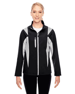 Team 365 Ladies' Icon Colorblock Soft Shell Jacket. TT82W