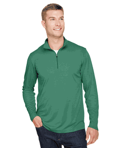 Team 365 Men's Zone Sonic Heather Performance Quarter-Zip. TT31H