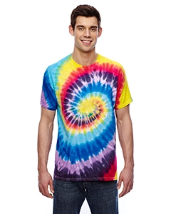 Tie-Dye Adult 5.4 oz., 100% Cotton T-Shirt. (CARNIVAL) CD100