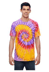 Tie-Dye Adult 5.4 oz., 100% Cotton T-Shirt. (FESTIVAL) CD100