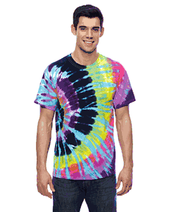 Tie-Dye Adult 5.4 oz., 100% Cotton T-Shirt. (FLASHBACK) CD100