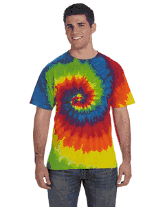 Tie-Dye Adult 5.4 oz., 100% Cotton T-Shirt. (MOONDANCE) CD100