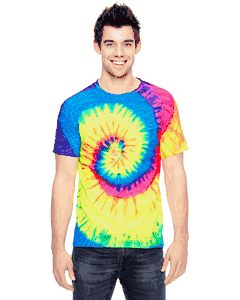Tie-Dye Adult 5.4 oz., 100% Cotton T-Shirt. (MYSTIQUE) CD100
